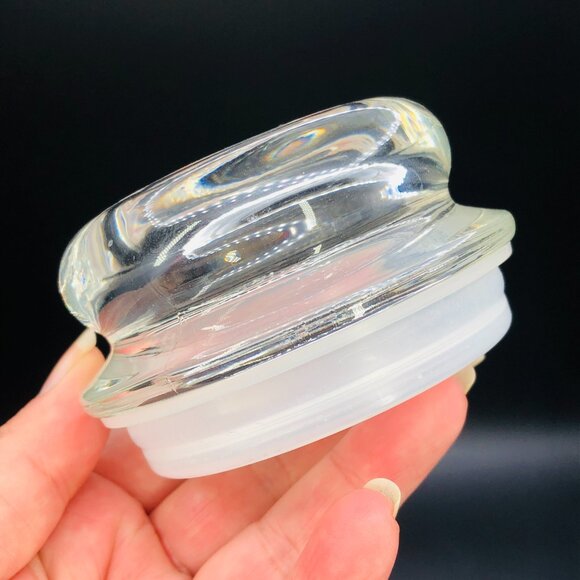 Vintage HILDI Anthropomorphic Vegetable Corn Celery Glass Jar and Bubble Lid - Picture 10 of 12